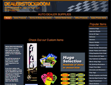Tablet Screenshot of dealerstockroom.com
